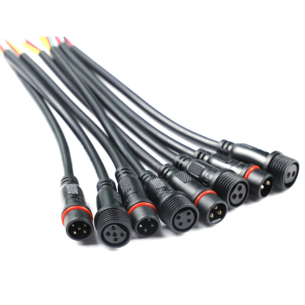 IP67 IP68 прямой гнездовой кабель для сенсорного привода 17 way M12 to штекер 5 м 17pin разъем