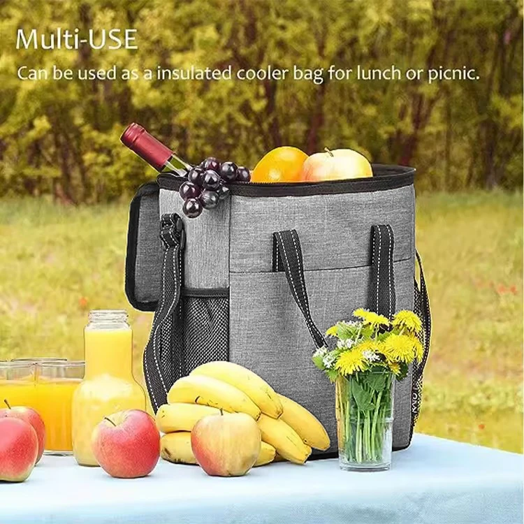 Wilson Custom 600D Insulated Lunch Bag 6 Bottle Wine Carrier Insulated & Padded Wine Cooler Bag with Handle AndShoulder Strap