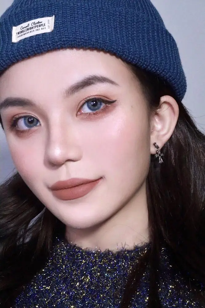 prescription contact lenses moisture korean material wild cat blue