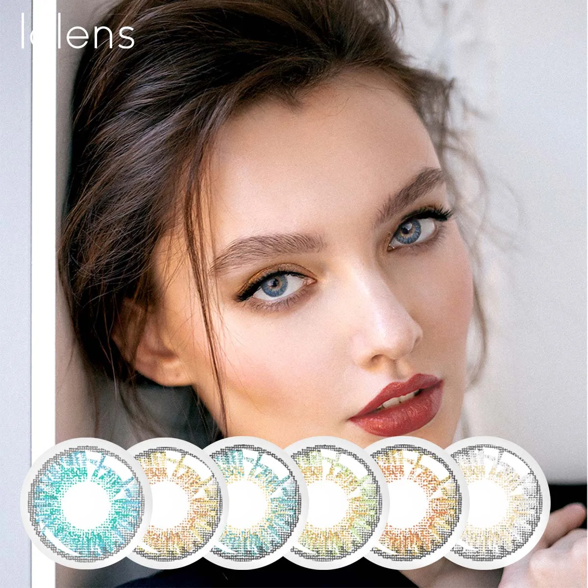 Lalens Brand Realcon Manufacturer Wholesale 6 Months Contact Lens New 3 Tones Series Prescription Color Eye Contact Lenses