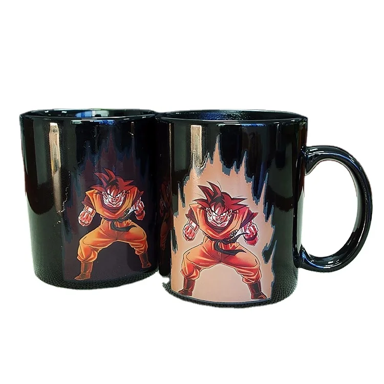 Пользовательский логотип, забавная меняющая цвет керамическая кружка, печать фото, драконий жемчуг, 3d кофейная чашка