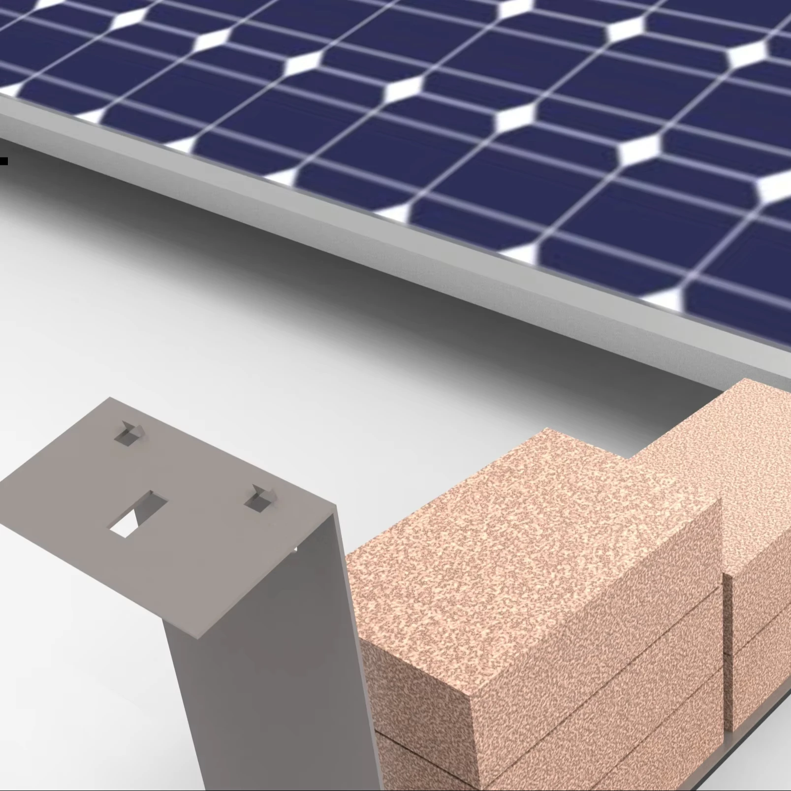 Плоские крыши PV солнечное крепление плоская солнечная панель Монтажный кронштейн Z кронштейны крепления солнечных панелей комплект черного цвета