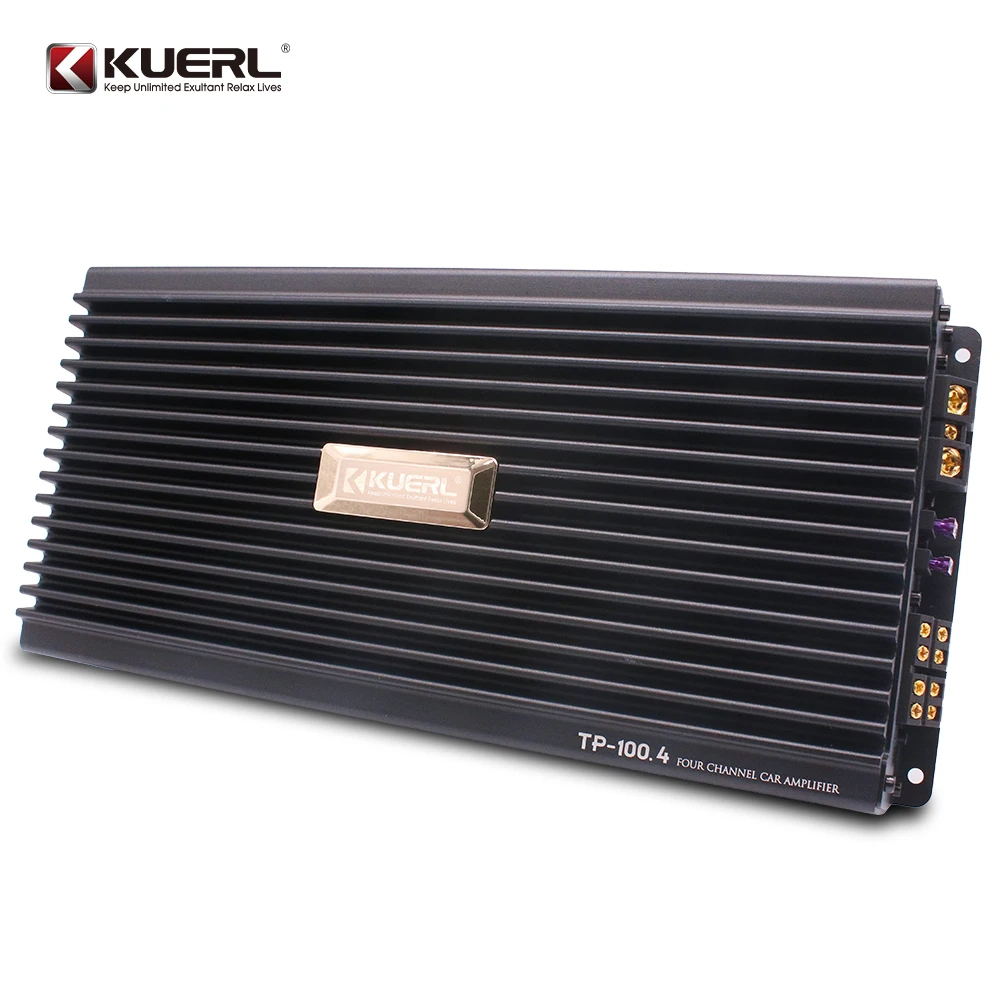 Car audio amplifier modified 12V four-channel class AB amplifier 4*100W high power output audio amplifier