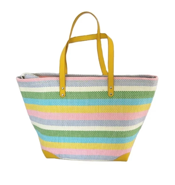 Fashion colorful paper straw bag Raffia Bag Tote Fashion Handbag Wheat Straw Paper Straw Beach Bag