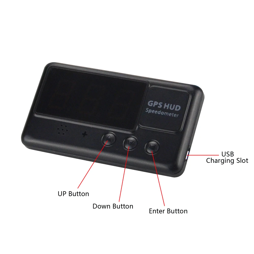 Digital Speed Projector C60 Universal Car HUD GPS Speedometer Head Up Display Windshield With Overspeed Alarm For All Vehicles