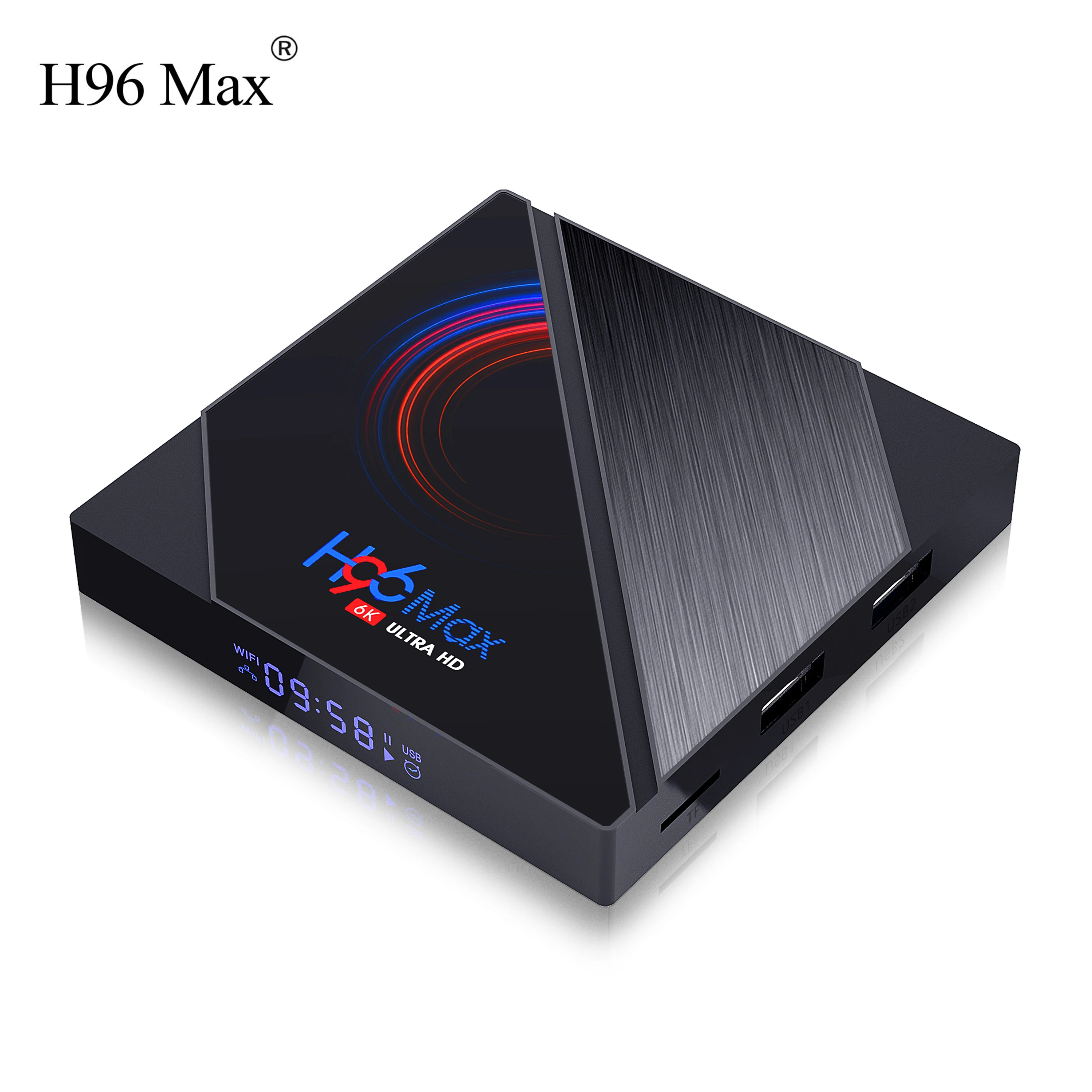 Latest TV Box H96 MAX H616 Allwinner H616 4G/32G /64G Android 10 6K dual wifi smart tv box from factory