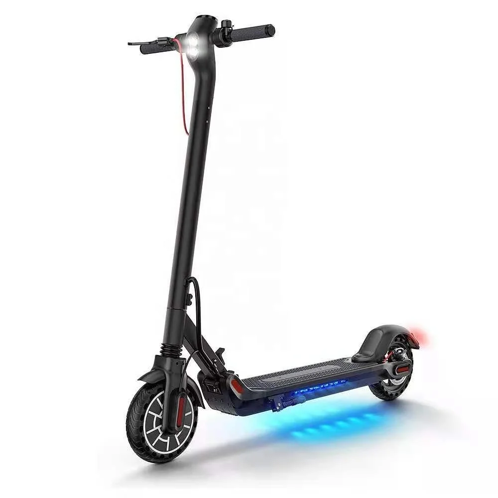 EU US warehouse drop shipping foldable price cheap electric led display side light scooter two wheel adult electric scootor