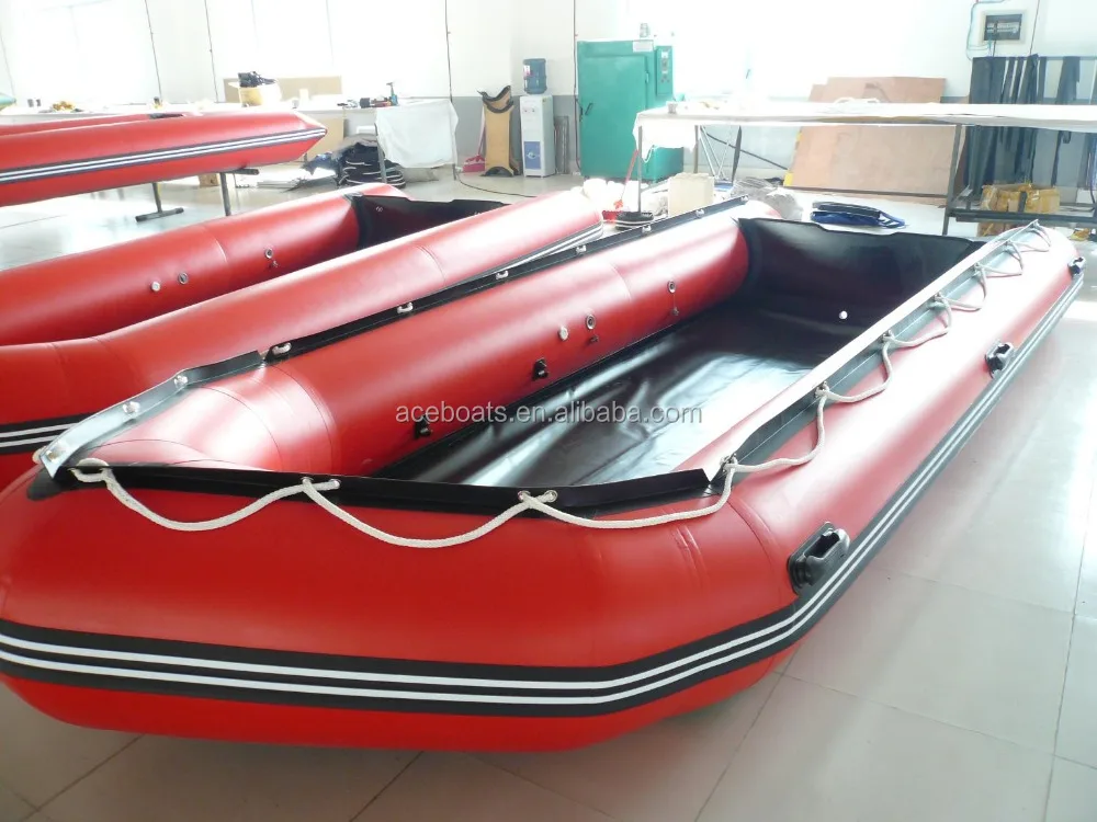 Factory 3.8m 4.2m 4.8m 5m Aluminum Bottom Floor Mariner Portable Inflatable Boat with Zodiac Style