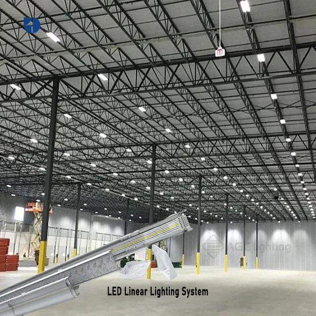 High Quality Aluminum Waterproof 40w Led Pendant Linear Light Aluminum Trunking Rail Led Pendant Lighting Led Linear Light