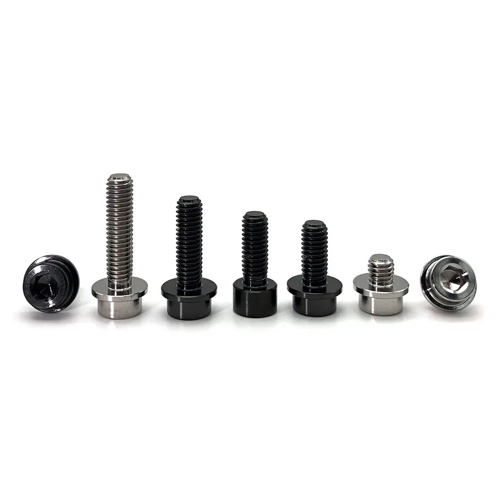 Hot Selling Gr2 Gr5 Grade 2 Grade 5 Titanium Alloy Steel Anodized Serrated Hexagon Head Flange Bolt Din6921
