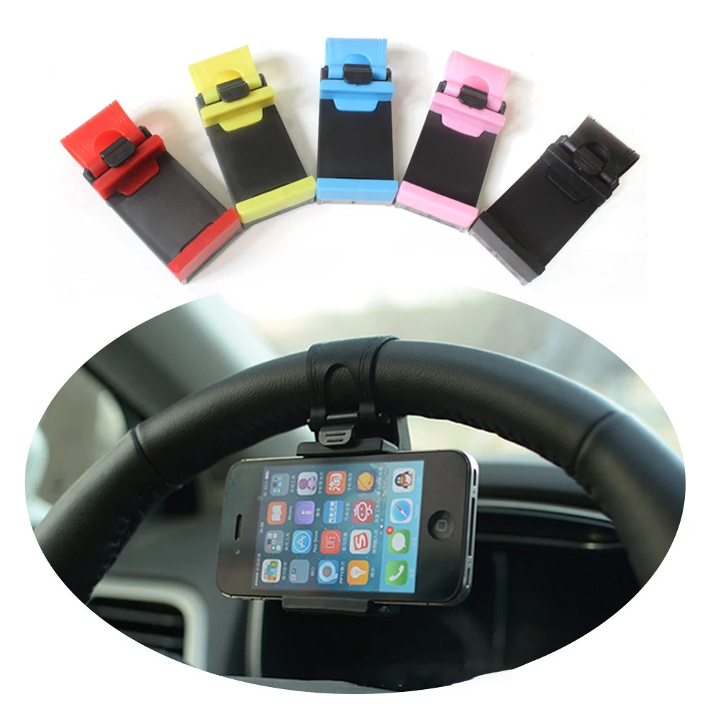 Automotive Supplies Multi-functional On-board Mobile Phone Bracket Buckle Type Car with Steering Wheel Seat Navigation
