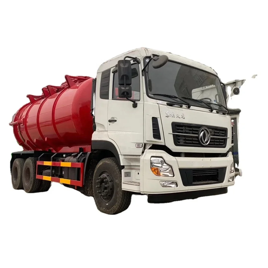 right hand drive sewage suction truck  20  cmb dongfeng Vacuum  sewage suction tanker  truck 6x4