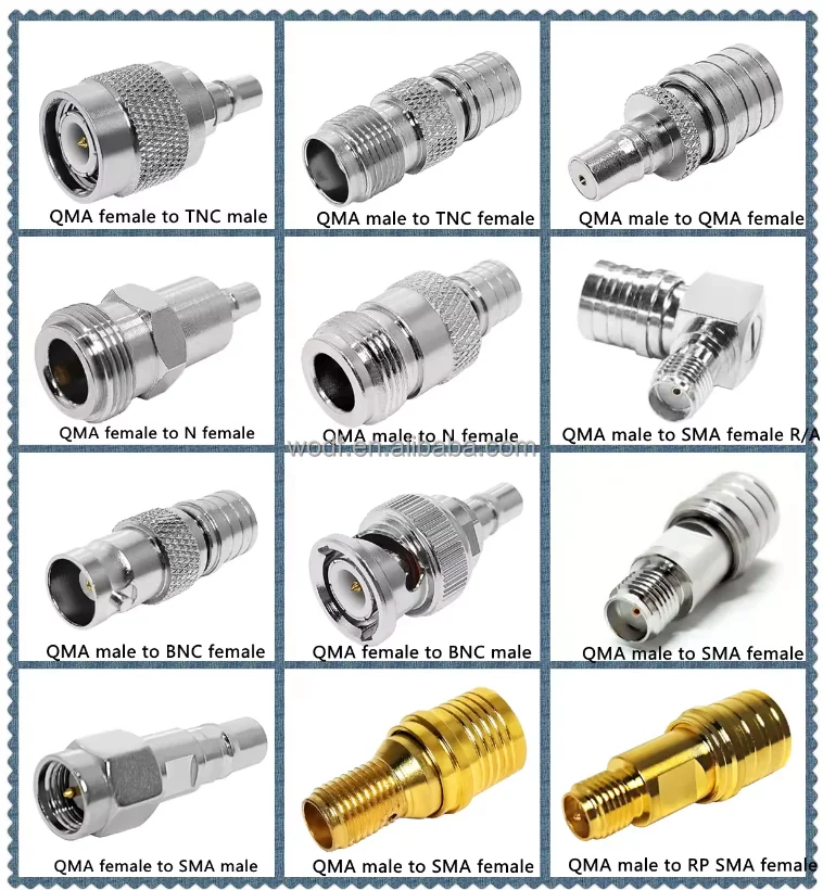 QMA-J rf connector QMA male crimp cable coaxial for RG316/rg174/rg179/LMR195/LMR200/RG58/RG142 lmr240 h155 rf Coaxial cable