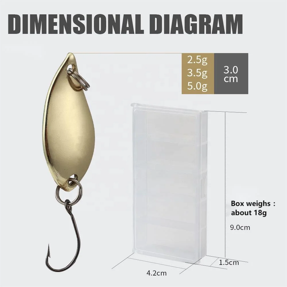 Fishing Lures 10pcs of a set Trout Lures Bass Fishing Spoons Lures