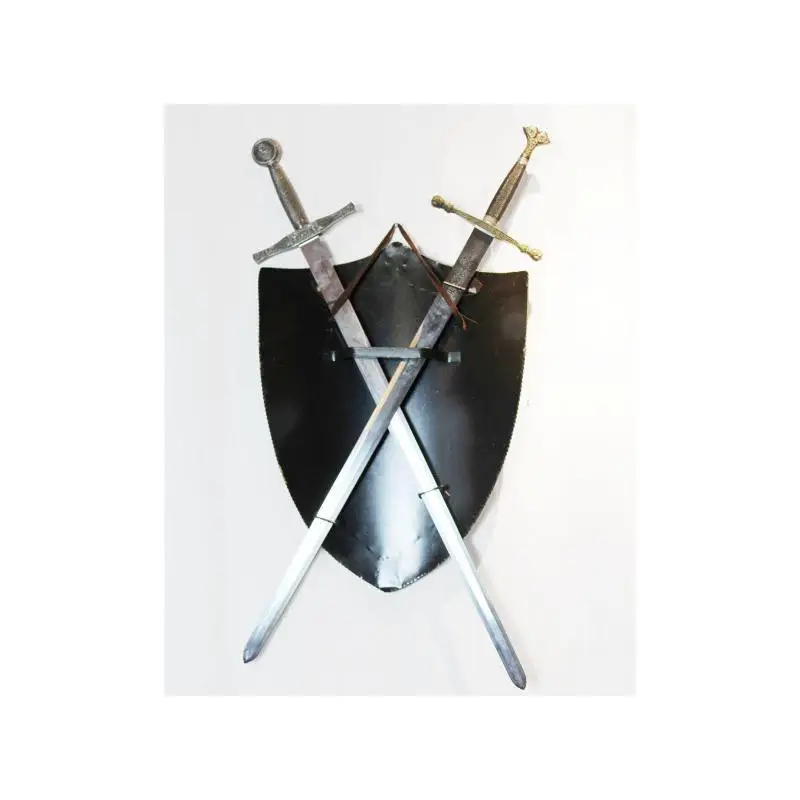 Creative Hot Sale wall shield Soldier Warrior Statue Life Size Knight Armour Statues Roman Armor Knights Metal
