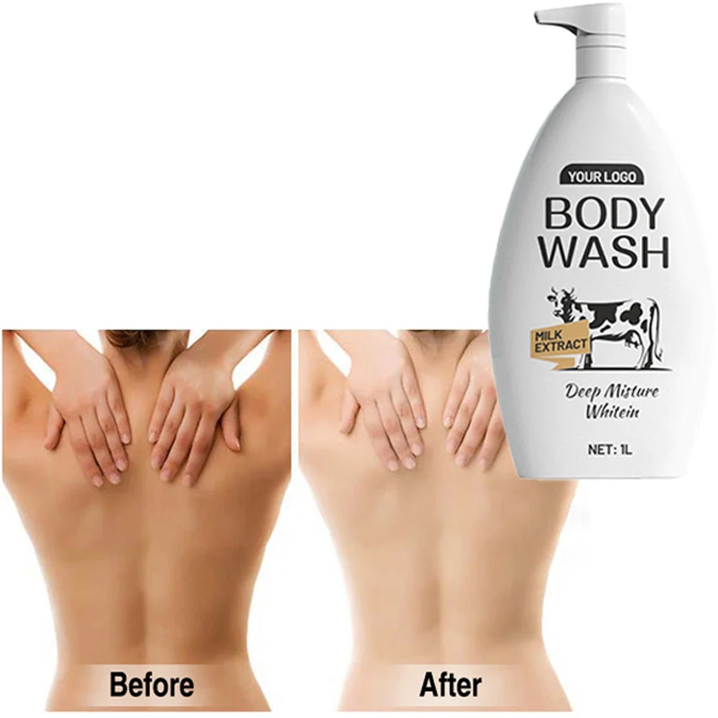 Лидер продаж отбеливающий увлажняющий гель для душа с отбеливающим