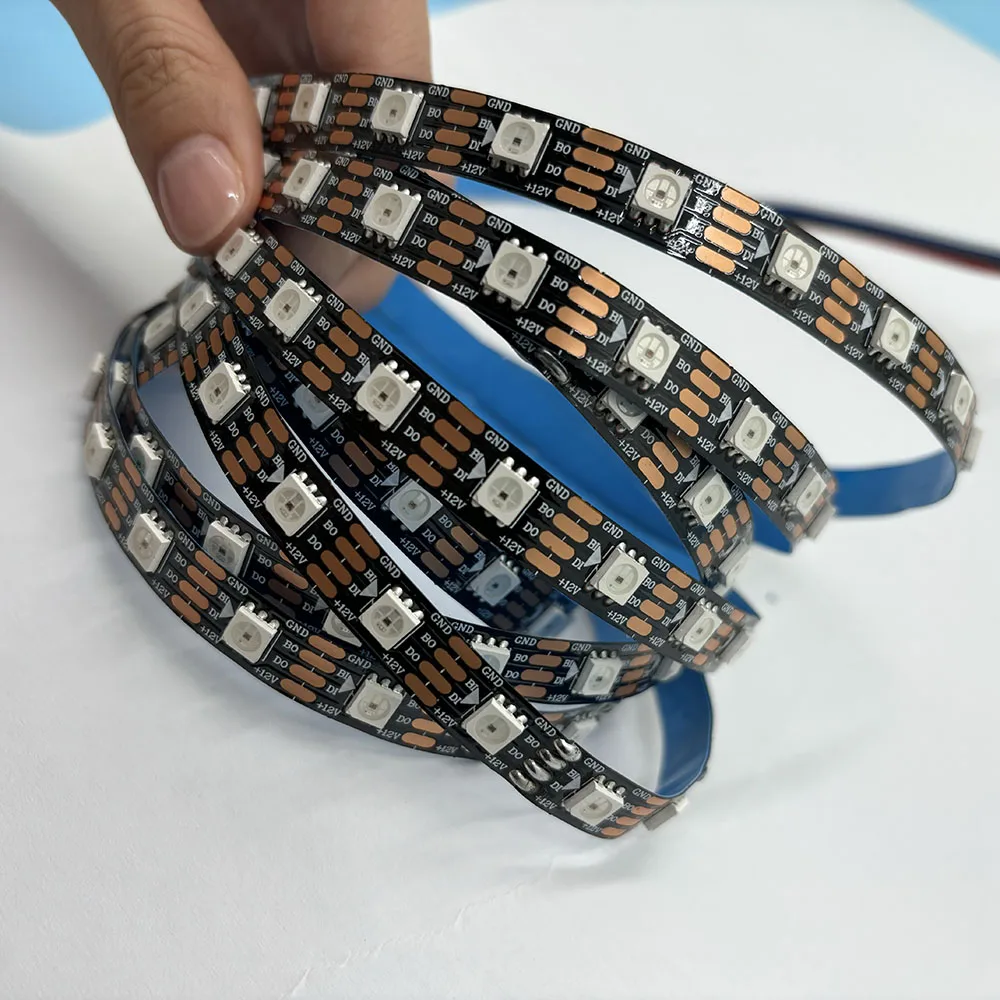 Профессиональная Светодиодная лента ws2811 ws2812 ws2812b ws2815 cinta 144 5v 12v 24v rgbw