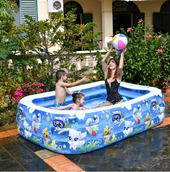 Customized Big family swim pools Inflatable PVC intex above ground Swimming Pools For Summer