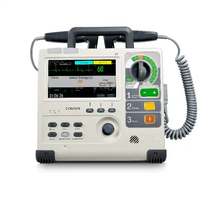 Defibrillator Portable Medical Cardiac Defibrillator First Aid Use Thermal Automated External Defibrillator Monitor