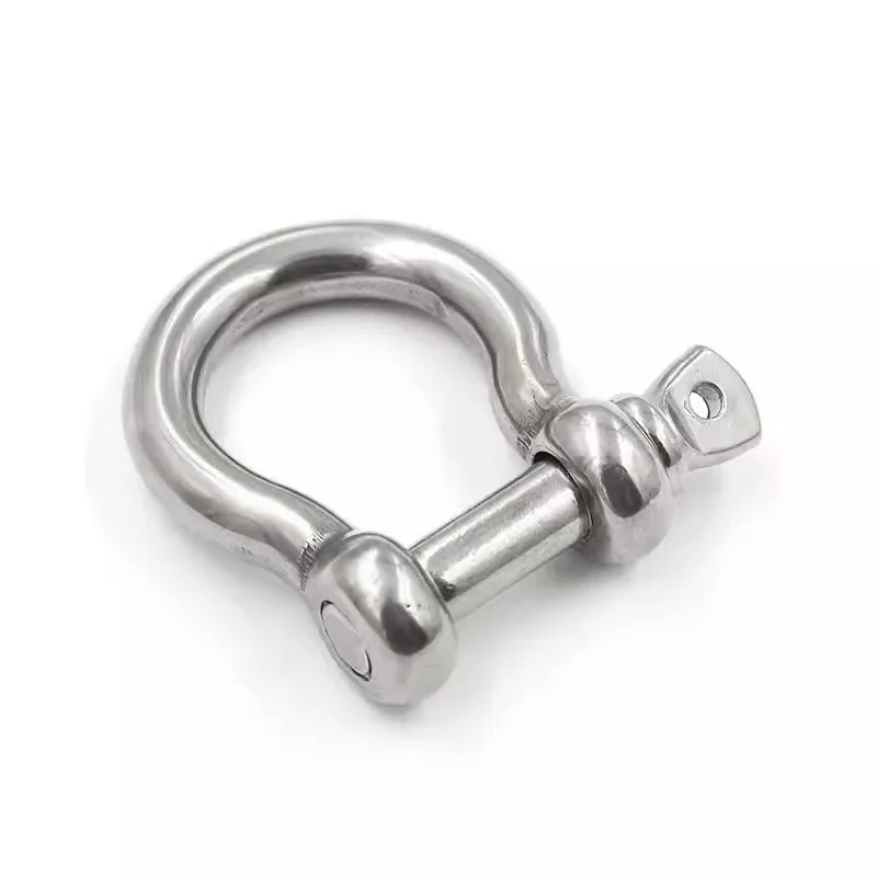 Custom European Type Shackle Horseshoe Buckle Removable Screw Stainless Steel Brass Leather Foot Lifting Accessories Bow Pattern