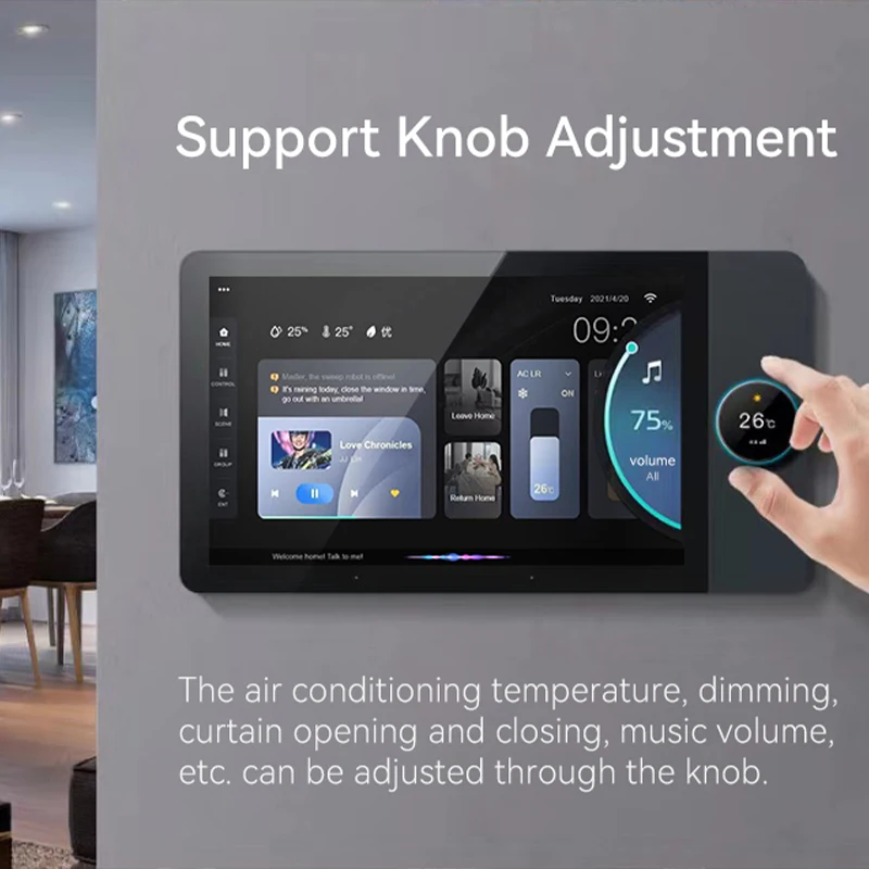 Tuya smart home система контроля доступа Wi-Fi и многофункциональный 8 дюймов сенсорный экран Zigbee концентратор шлюз в настенным кронштейном 2