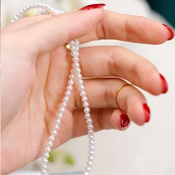 Fengzuan jewelry 2022 hot sale  2-3mm round white Baby pearl freshwater pearl strand DIY bracelet necklace jewelry production