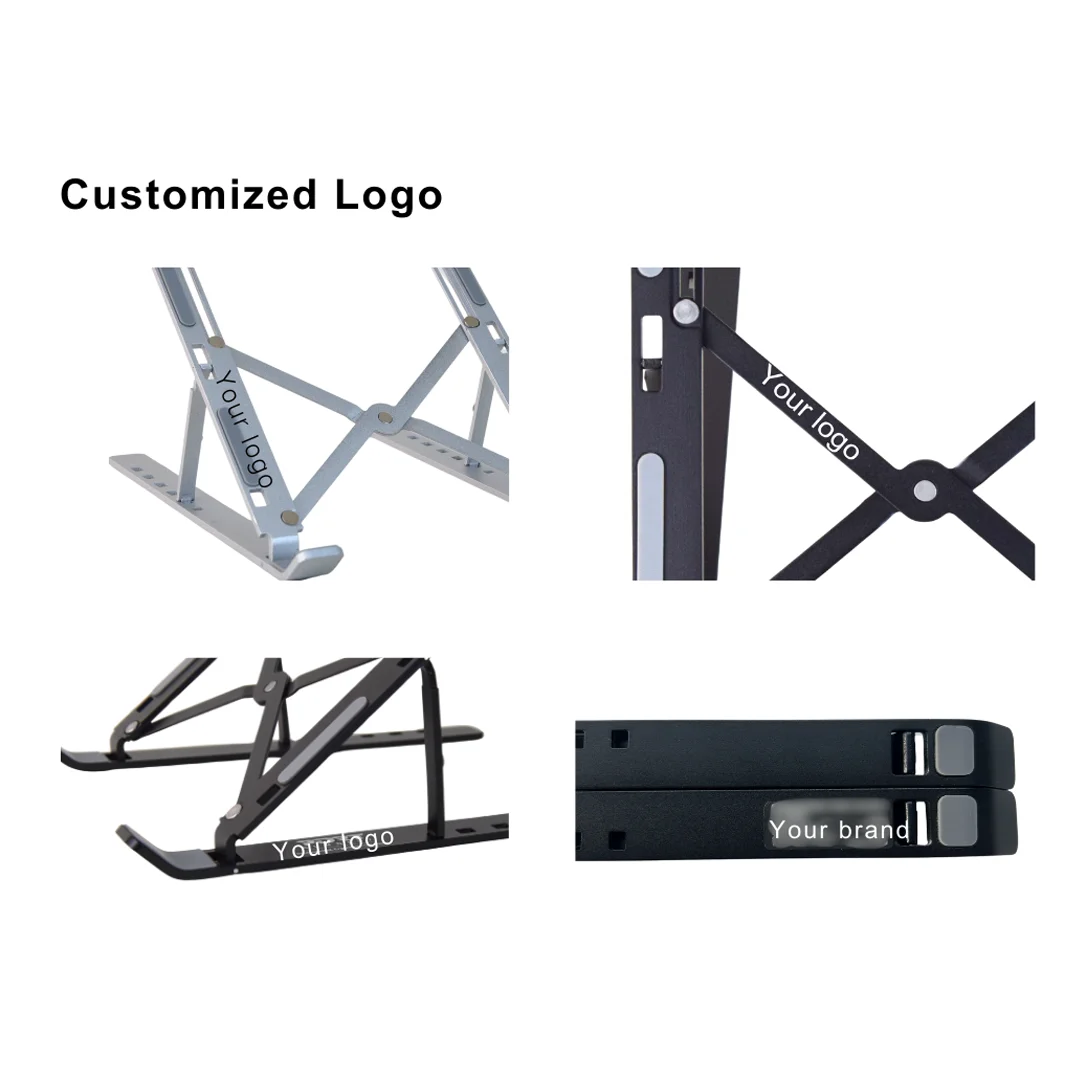 OEM ODM портативный складной держатель для ноутбука 7 передач регулируемый алюминиевый сплав современный дизайн домашний офисный стол