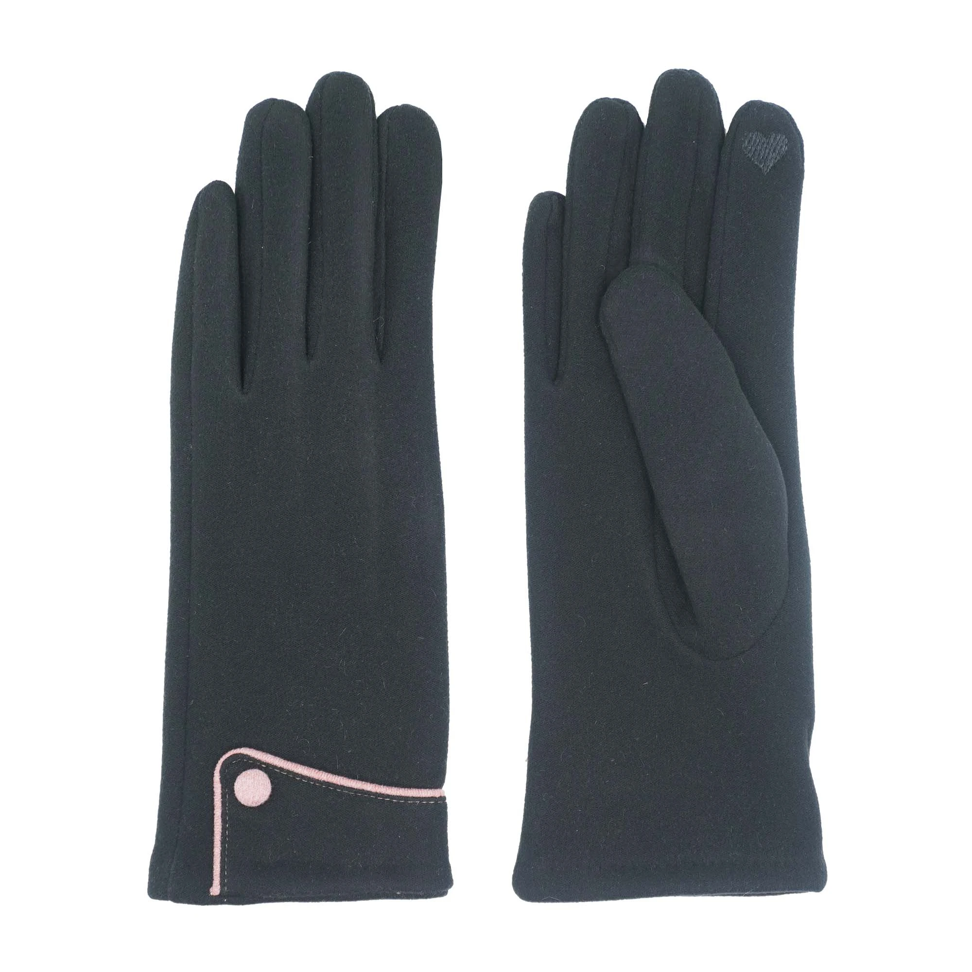 Женские модные перчатки с кнопкой, перчатки для улицы, женские перчатки для рук