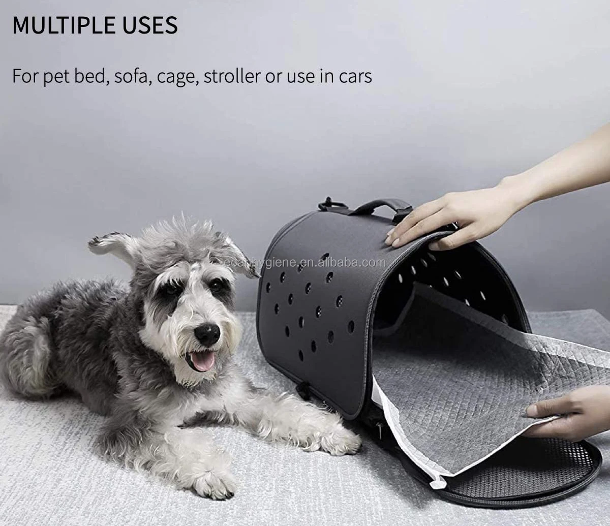 Cheap price disposable puppy pad activated carbon dog training pads with adhesive