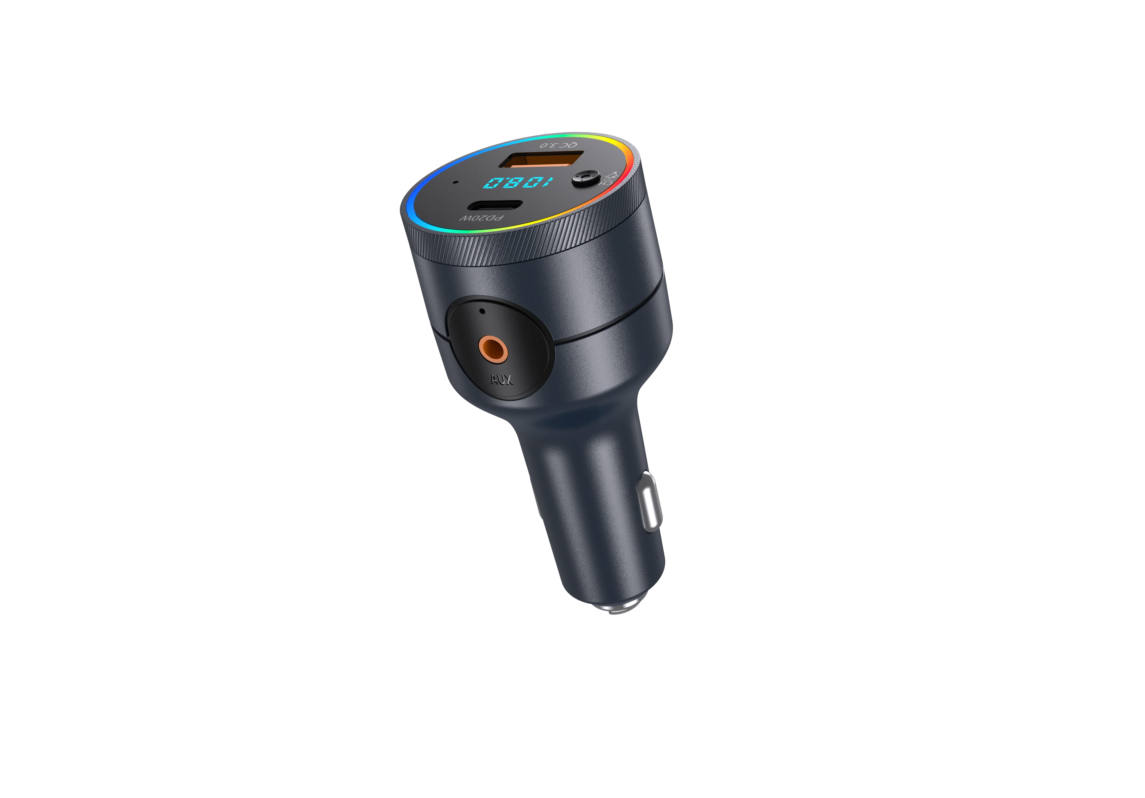 T501 Simr PD QC 3.1A Wireless Handsfree Audio Car Mp3 Player car Kit Dual  Fast car Charger Modulator Bluetooth fm transmitter