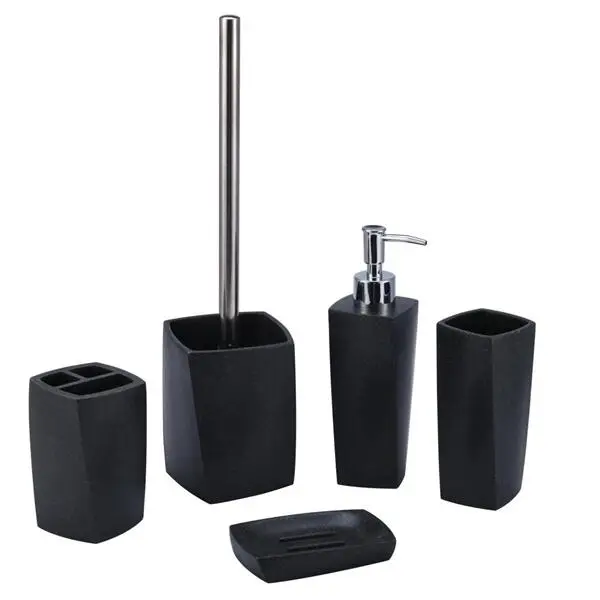Bathroom Combination Kit High quality  of modern new style hotel ceramic 5 piece bathroom set for hotel and gift