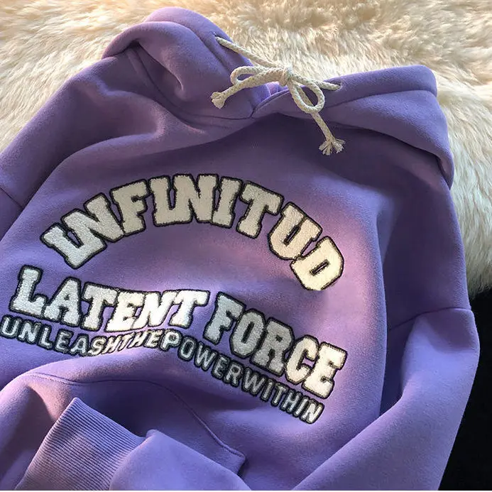 Custom Flocking Hoodie Sweatshirt Streetwear Embroidery Pu for men