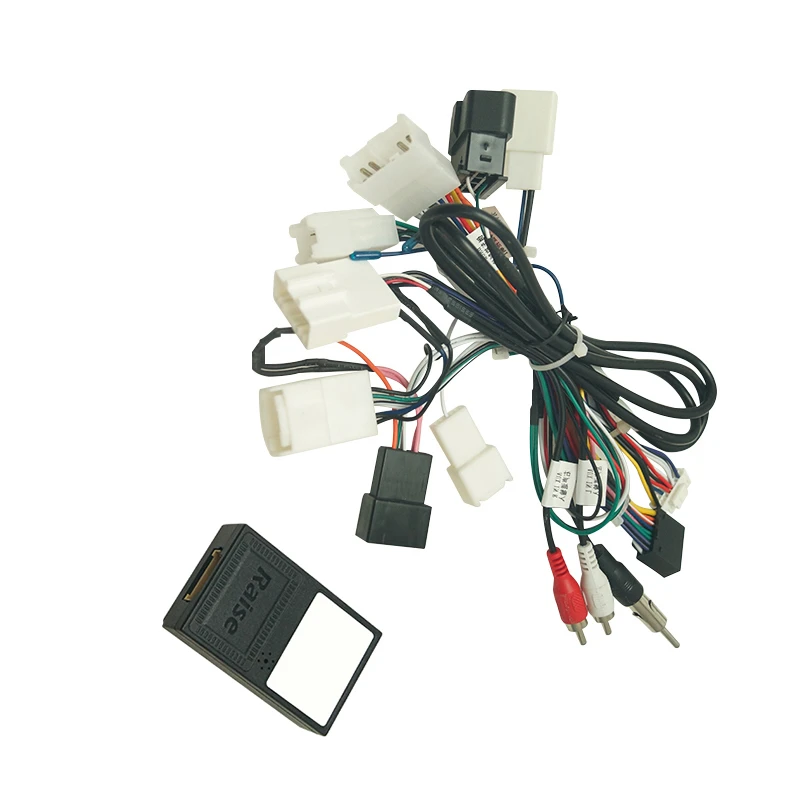 Car 16pin Audio Wiring Harness With Canbus Box For Toyota Corolla Camry Highlander Stereo Installation Wire Adapter