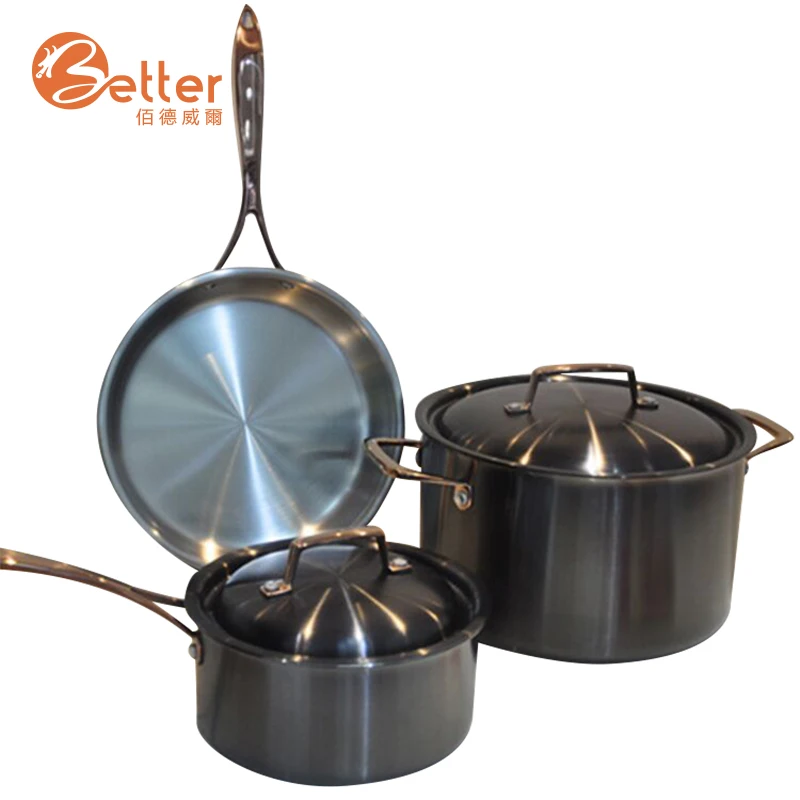 Good Quality Nonstick Stainless Steel 6 Piece Induction Cookware Set