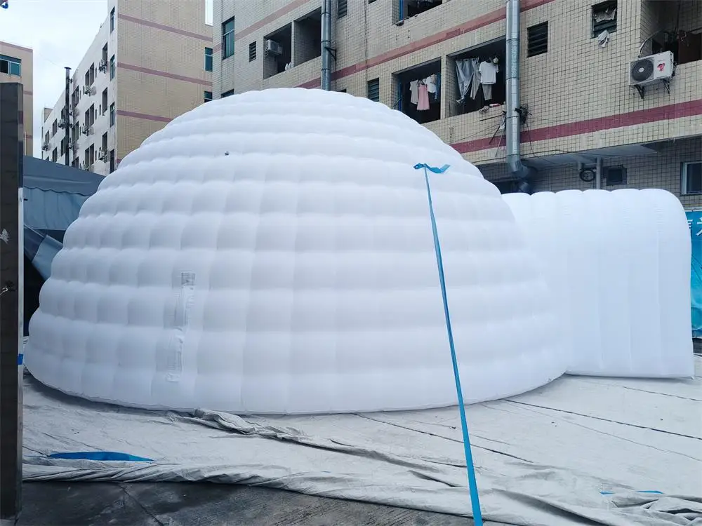 Buy stock inflatable luna wedding dome tents, customized white inflatable bubble tent for party exhibition event tents