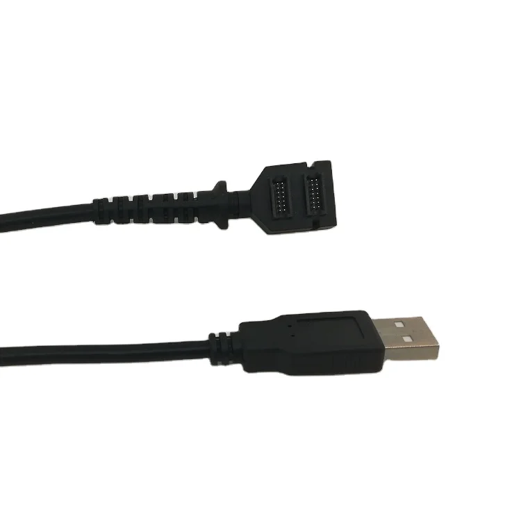 Plug Power Cable New Hot Product VX820 Double 14pin IDC to USB2.0 a Male for Verifone VX820
