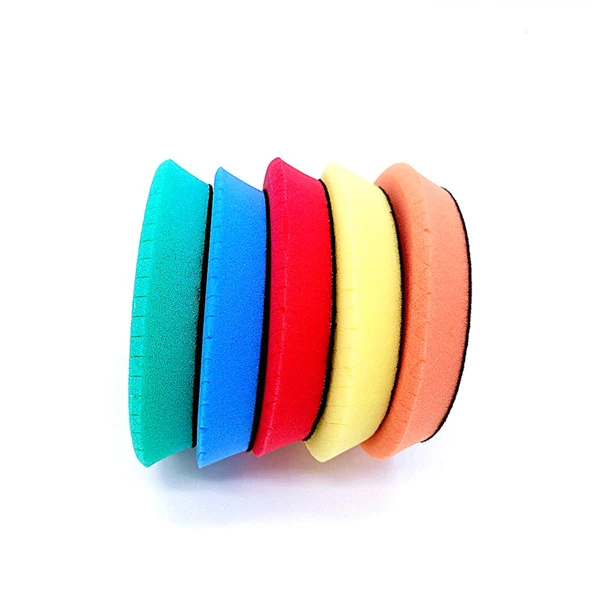car polishing pad 6 Inch DA Foam Buffing Pad Bevel edge fit for 5inch backer plate sponge polishing pad
