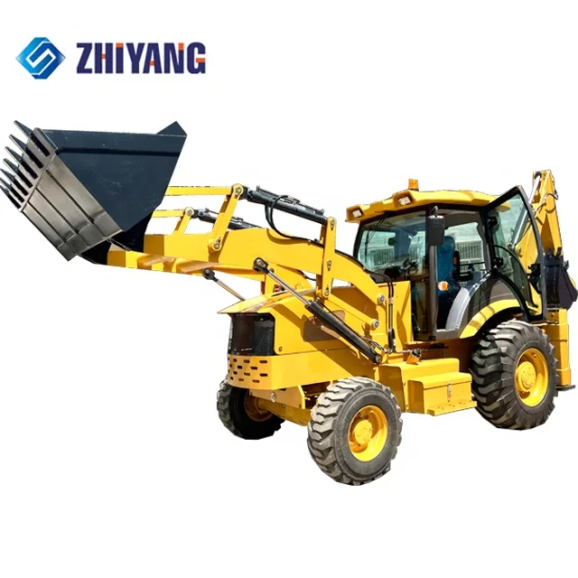 Shang Dong Mini Backhoe Loader tractor with loader and backhoe