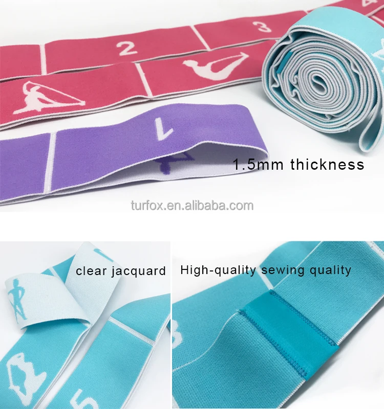 Factory 9 loops Nylon Exercise High Stretch Elastic Yoga Bands Workout Resistance Bands Fitness Yoga Belt Dance bands