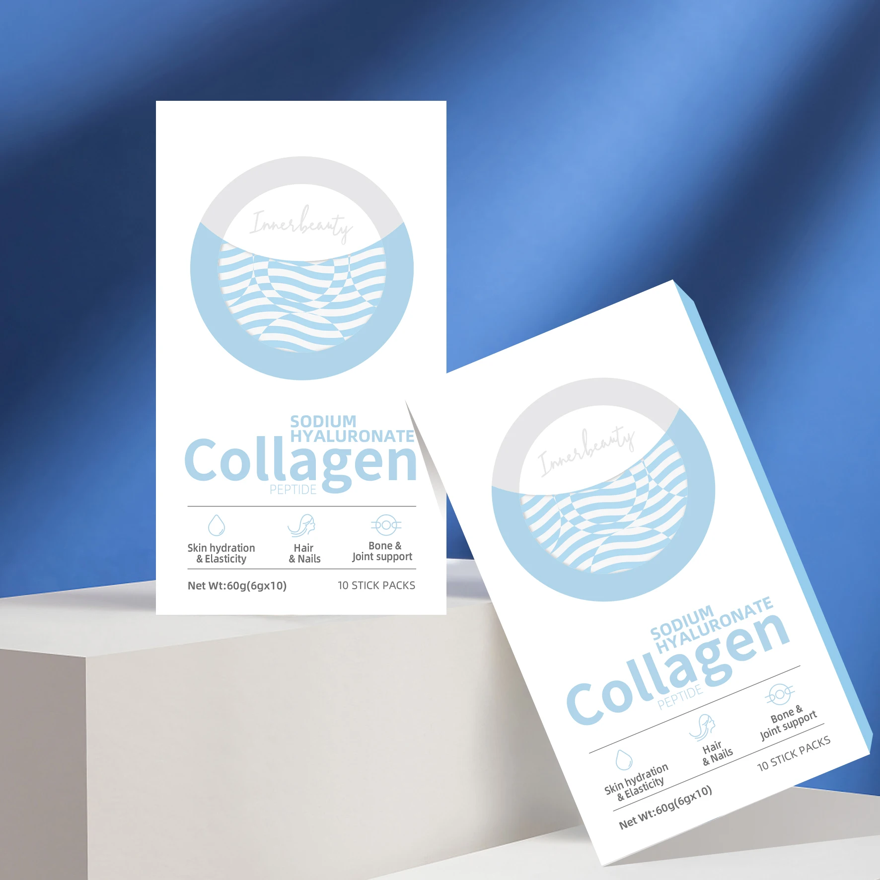 Low MOQ High Quality OEM ODM Hyaluronic Acid Supplement Collagen Beauty Products Collagen Peptides Powder Sachet Drink