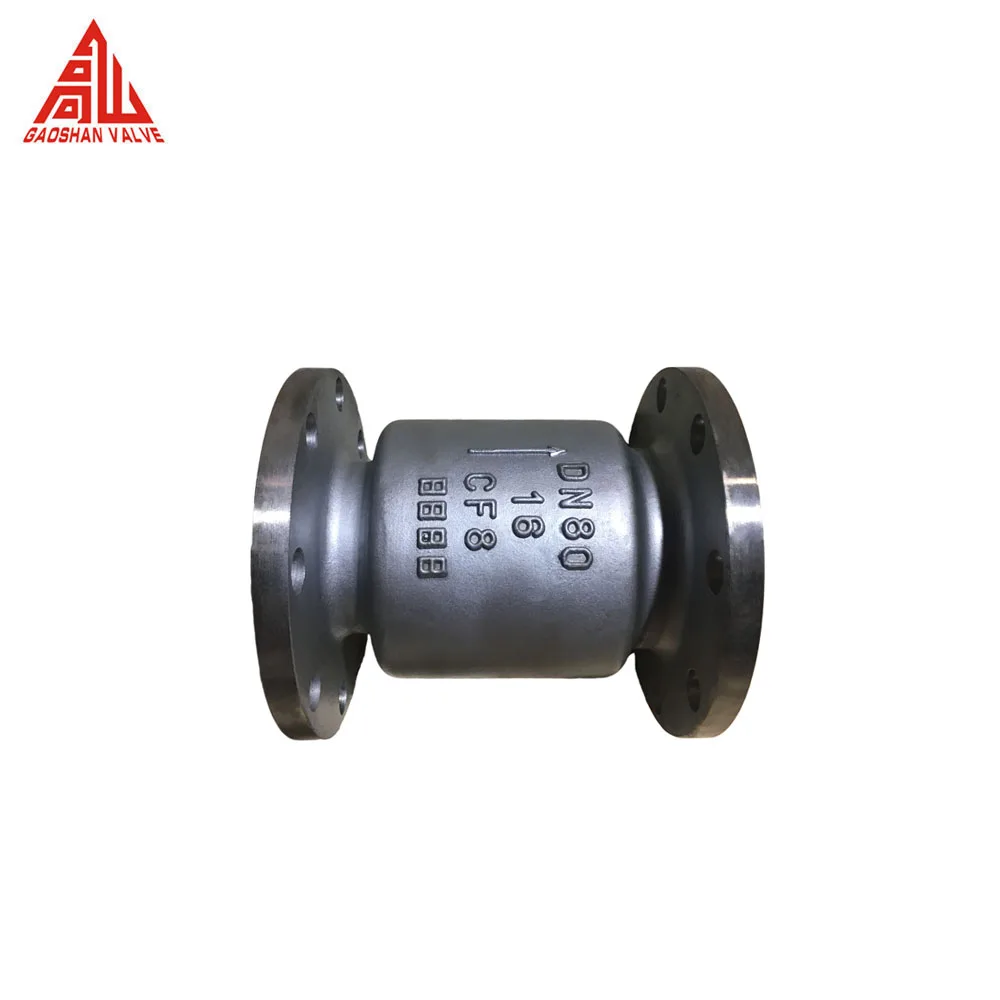 H41W Check Valve DN40 PN16 Flanged Lift Type CF8M Stainless Steel Check Valve