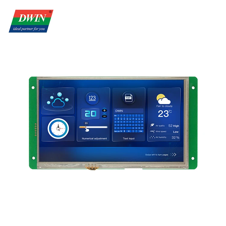 DWIN 7,0 дюймовый tft ЖК-дисплей 1024*600 HMI панель IPS экран UART TFT ЖК-модуль dmg10600c070 _ 03w умный ЖК-дисплей