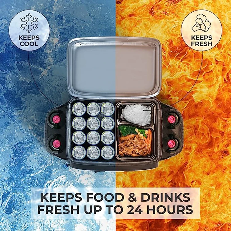 Waterproof 600D Polyester Soft Cooler Bag Backpack Fabric Leakproof PEVA Lining Wine Bottle Insulated Picnic Cooler Backpack