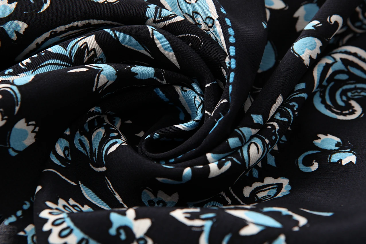 
ecologically jeans blouses shirts silk weaving textile crepe viscose fabric 