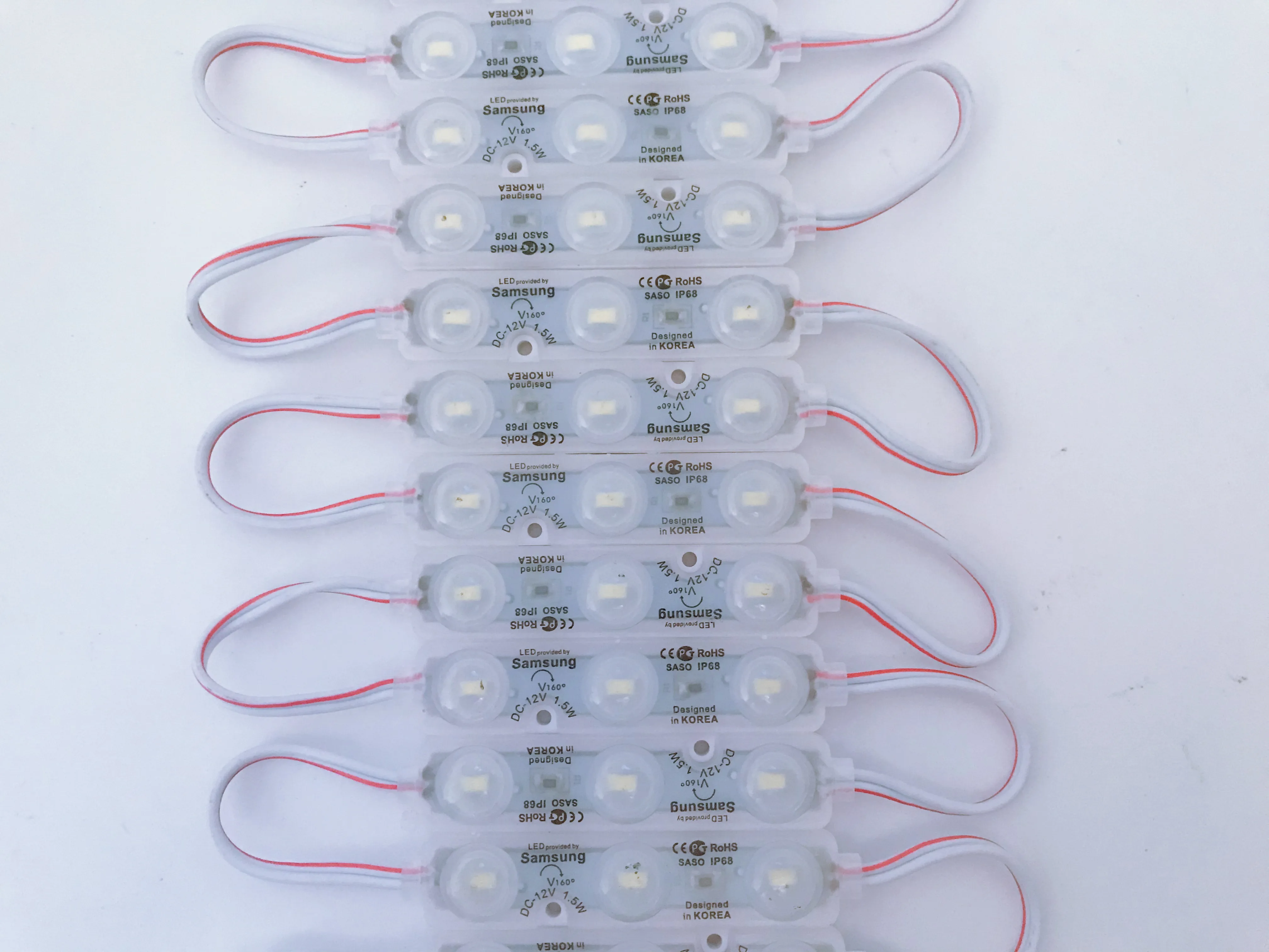 Светодиодный Ультразвуковой модуль Epistar 5730 SMD алюминиевая печатная плата 3 светодиода красный синий зеленый желтый цвет водонепроницаемые светодиодные модульные лампы