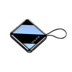 2022 New Products Factory Selling With cable Delicate Li-polymer Battery Pack 10000mAh Mimi Power Bank Mobile Charger