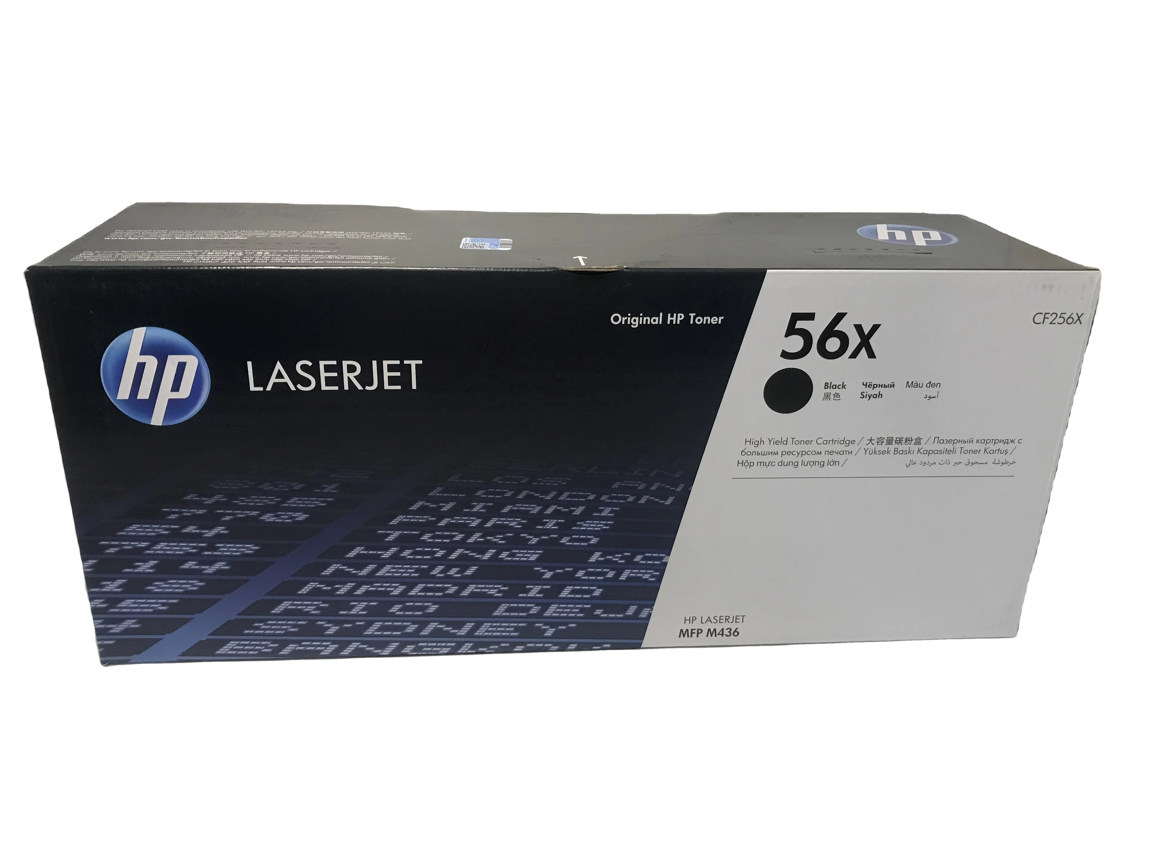 Высокопроизводительный черный картридж с тонером LaserJet HP 56X (CF256X)