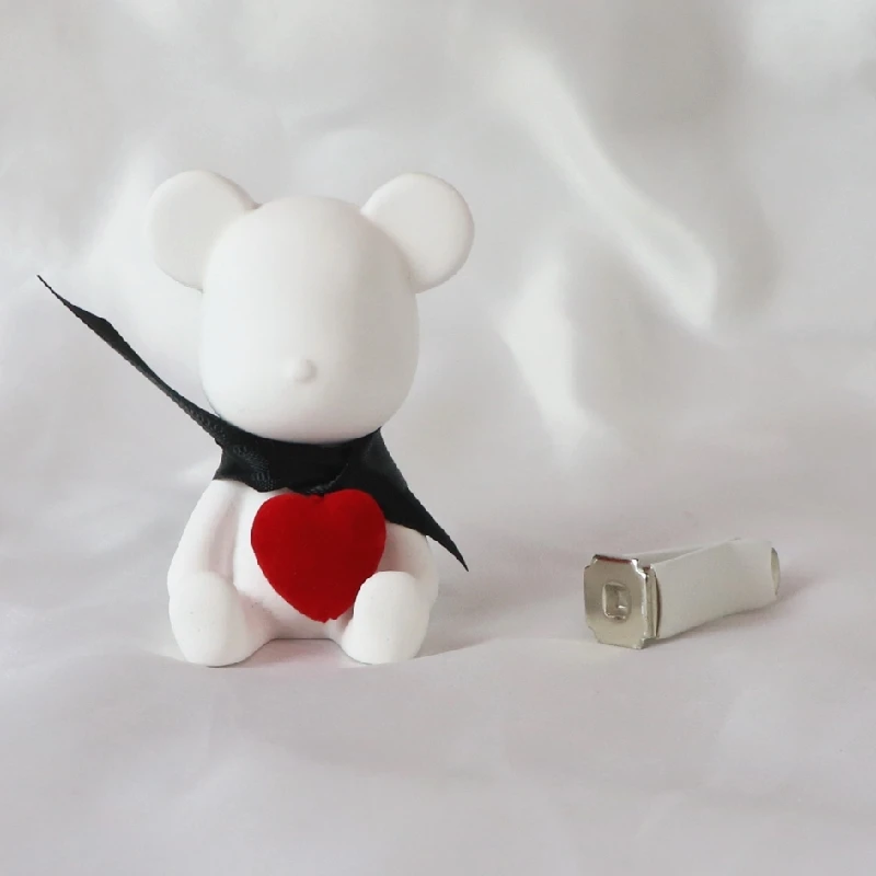 Wholesale Lovely Bear Shaped Aroma Diffuser Scented Fragrance Essential Oil Stone Aroma Plaster Car Air Freshener