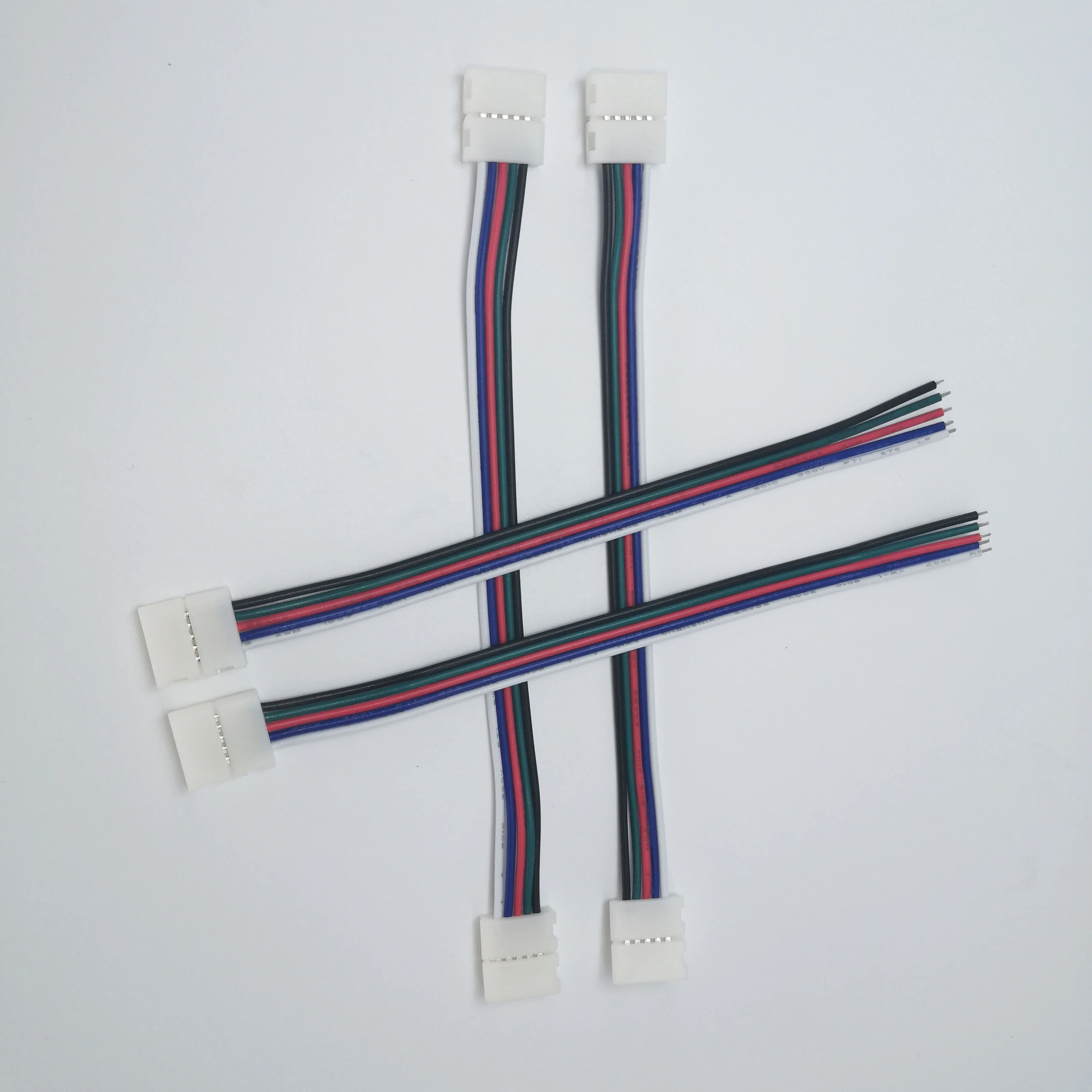 Free Solder Sample Free 5 Pin Rgbw Cable Connectors for LED Strip Light