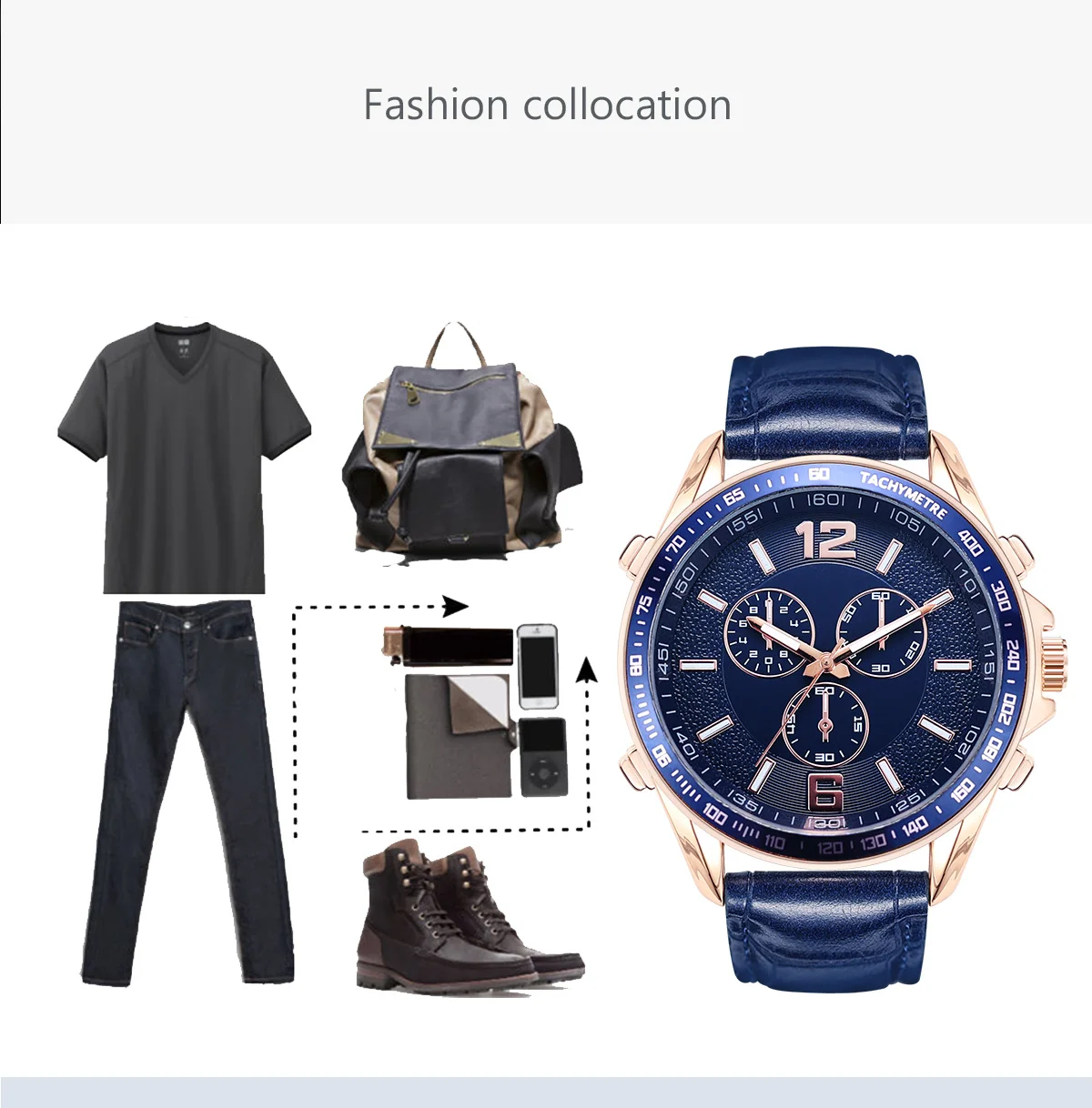 Men Watch Low MOQ Brand Your Logo Watch  Quartz Watch